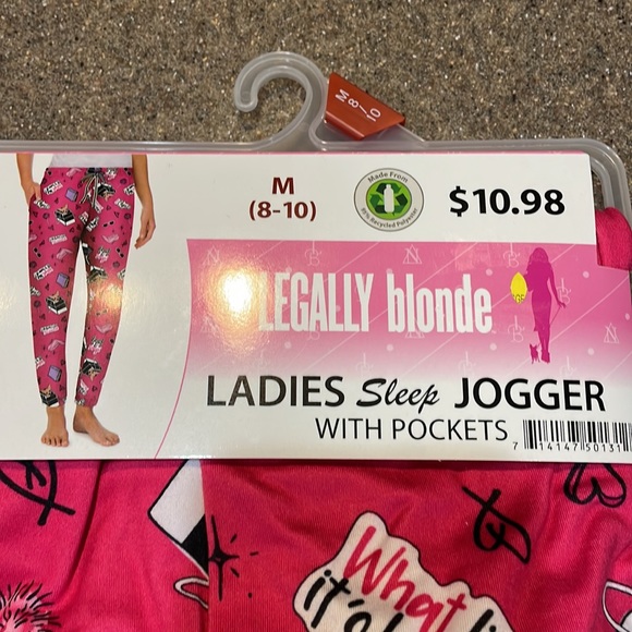 🆕 Briefly Stated “Legally Blonde” Jogger MGM PJ Pants #Elle - Picture 6 of 7